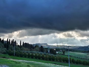 Panoramic view of landscape against sky