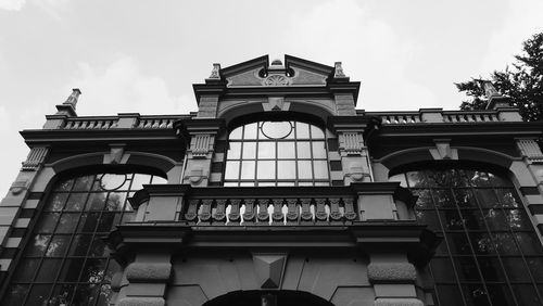 Low angle view of building against sky