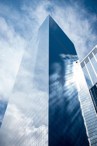 Digital composite image of modern building against sky