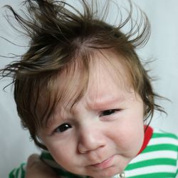 Close-up portrait of cute baby