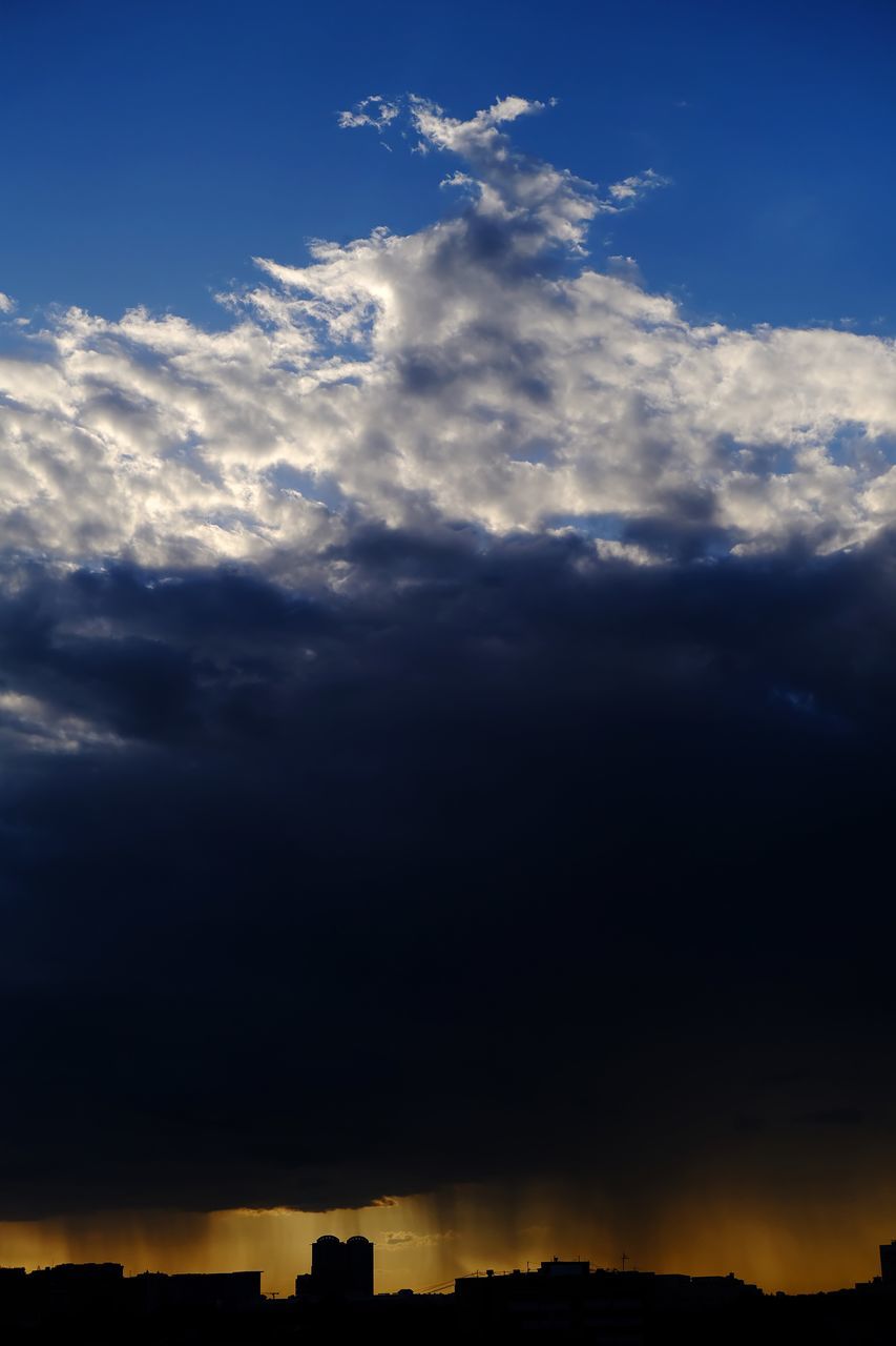 LOW ANGLE VIEW OF SILHOUETTE LANDSCAPE AGAINST SKY DURING SUNSET