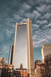 Low angle view of buildings against sky