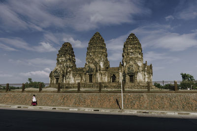 View of temple building against sky