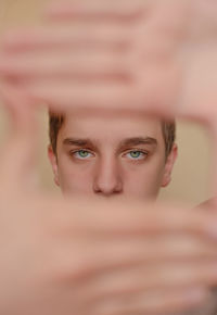 Close-up portrait of teenage girl