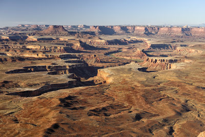 Aerial view of a desert