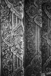 Full frame shot of ornate wall