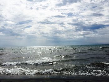 Scenic view of sea against sky