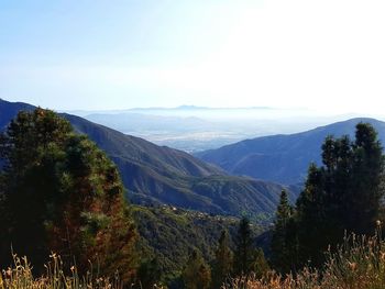 High angle view of mountains