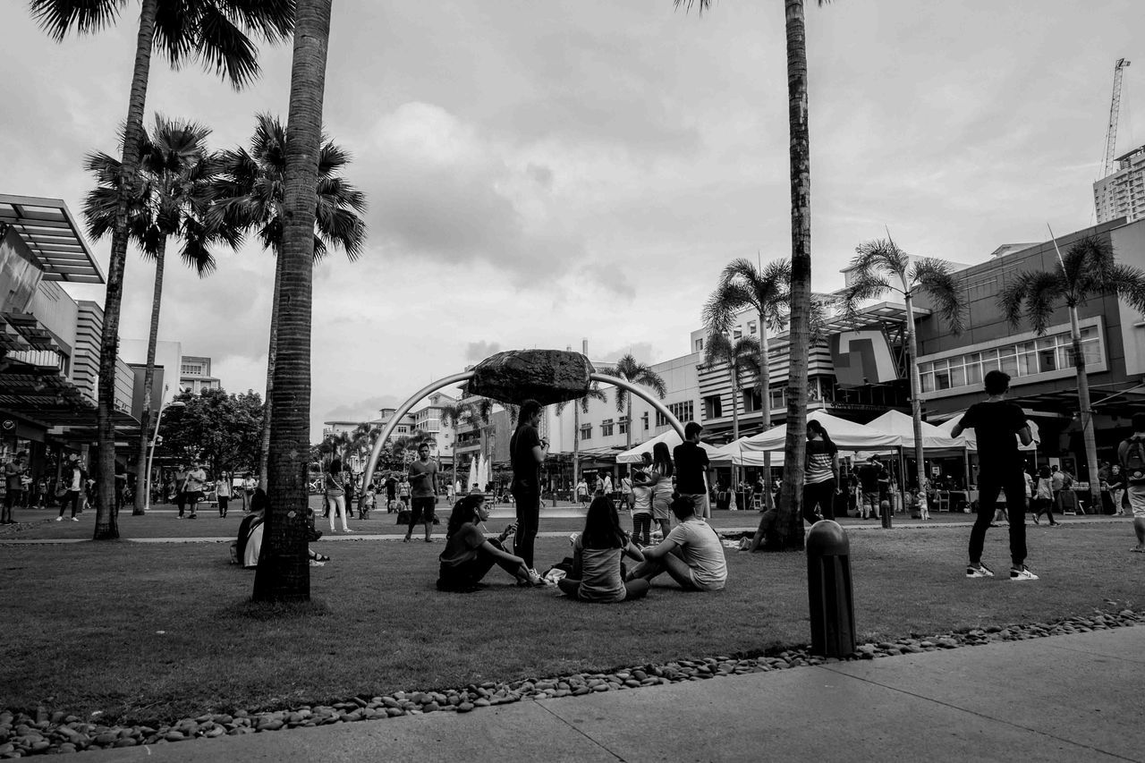 PEOPLE RELAXING IN PARK