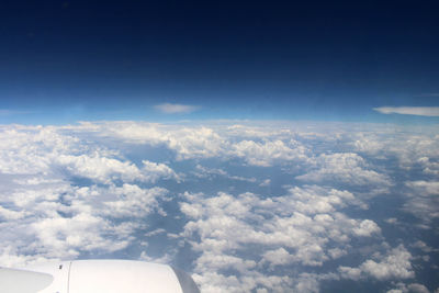 Aerial view of cloudscape against sky