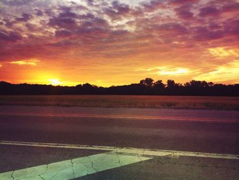 Dramatic sky over landscape