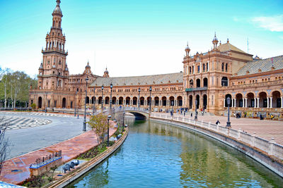 Beautiful river by the palace 