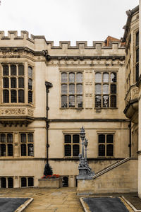 Low angle view of building against sky