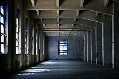 Interior of abandoned building