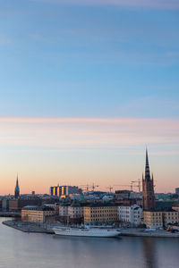 View of buildings at waterfront