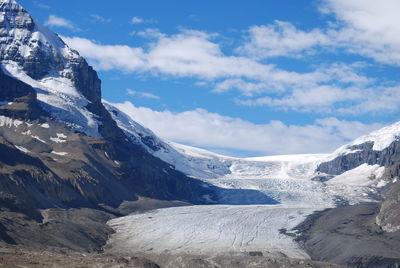 Landscape with mountains in background