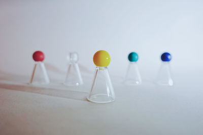 Close-up of multi colored pencils