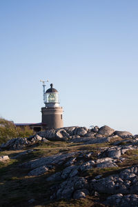 Lighthouse against clear sky