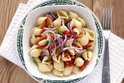 Close-up of vegetables in bowl on table