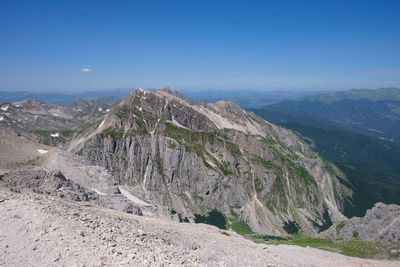 Pizzo intermersoli in the mountain area of the monti della laga