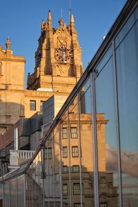 Low angle view of building against sky