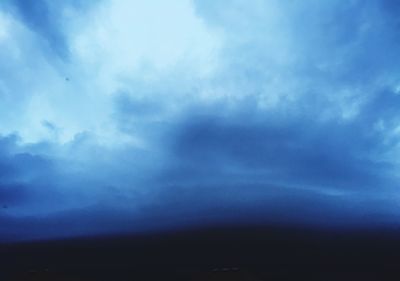 Low angle view of cloudy sky