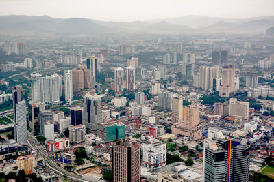 Aerial view of city