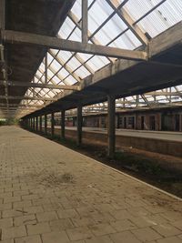 View of railroad station platform
