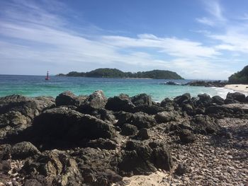Scenic view of sea against sky