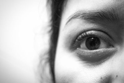 Close-up portrait of woman