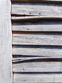 Full frame shot of wooden wall