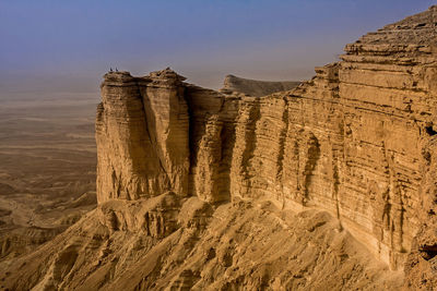 Rock formations in a desert