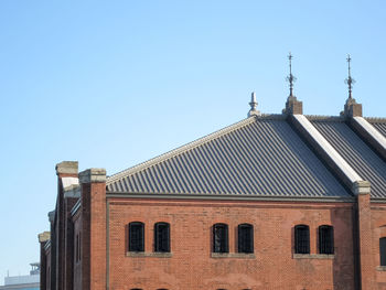 Building against clear blue sky