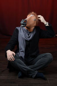 The man in the horse mask