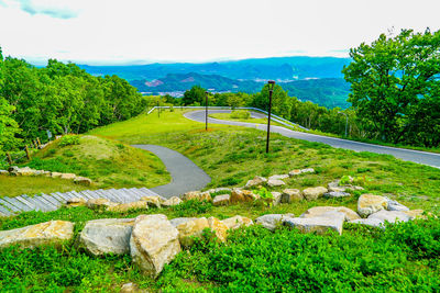 Scenic view of landscape against sky