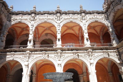 Low angle view of historical building