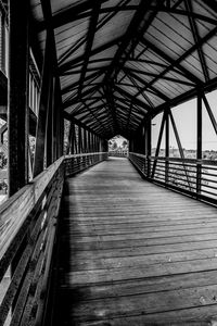 View of empty bridge