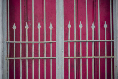 Full frame shot of closed metal door