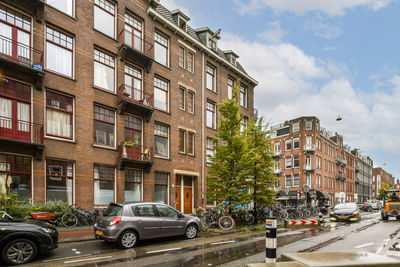Cars on street in city