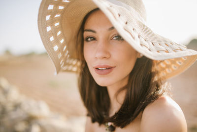 Portrait of beautiful young woman