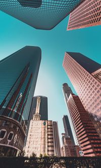 Low angle view of buildings against sky