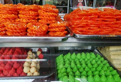 Fruits for sale at market stall
