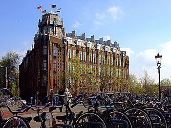 Bicycle against sky