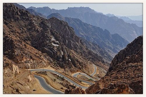 mountain, mountain range, landscape, tranquil scene, tranquility, scenics, transfer print, beauty in nature, nature, non-urban scene, physical geography, auto post production filter, rock formation, high angle view, geology, travel destinations, remote, valley, sky, tourism