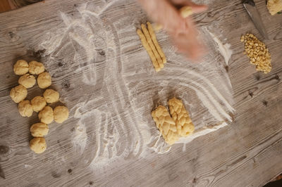 Close-up of cookies on table