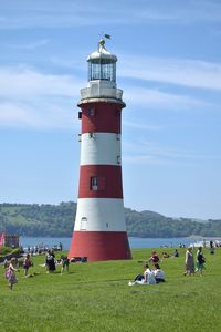 Bank holiday fun by the lighthouse