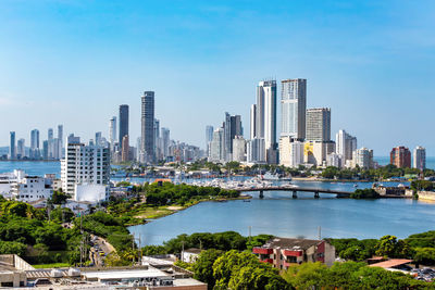 View of buildings in city