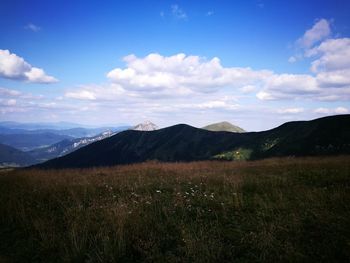 Scenic view of landscape against sky