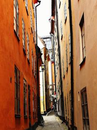 Narrow alley in city