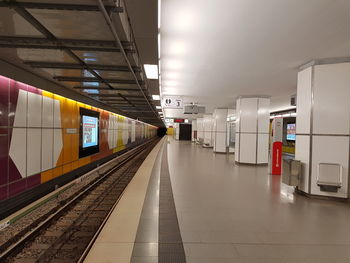 Railroad station platform